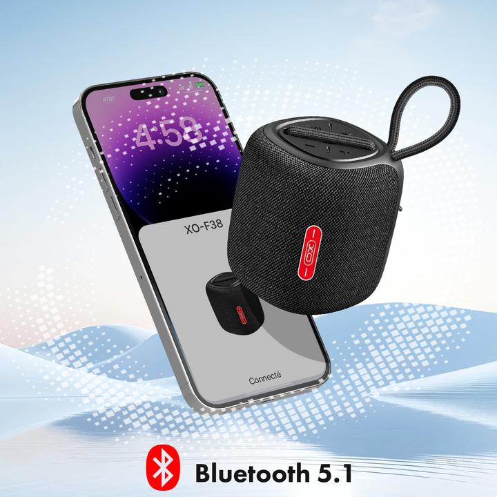 Produktbild xO Bluetooth Lautsprecher F38 schwarz (3 h, Stromversorgung über USB)