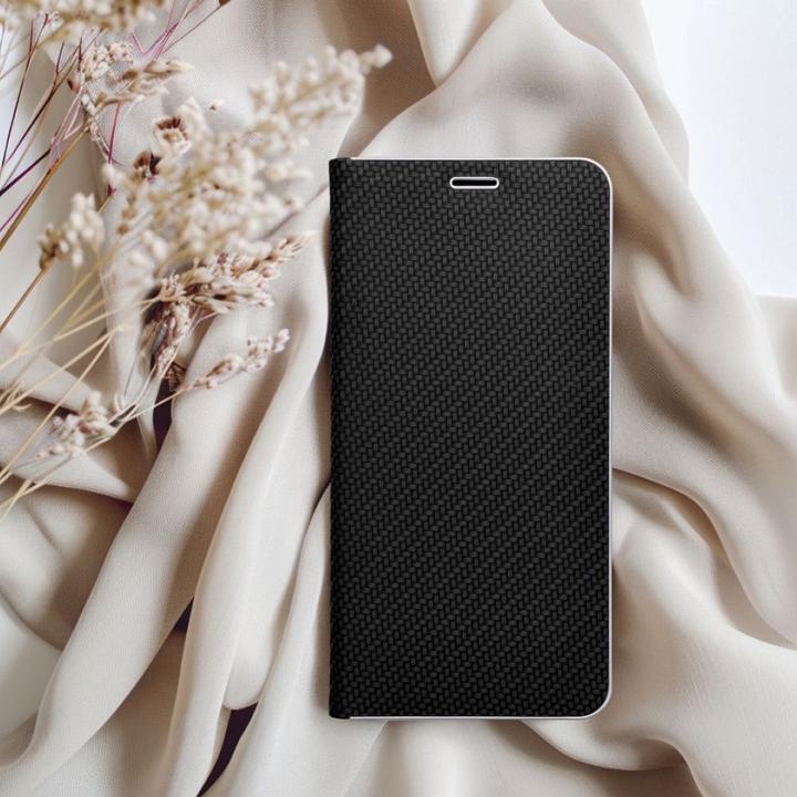 Actual product image Partner Telecom Book case OEM LUNA Book Carbon for HUAWEI P30 Pro black (Huawei P30 Pro)
