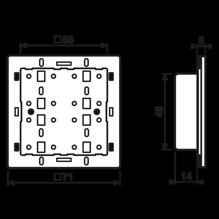 Image du produit JUNG Module KNX à touches sensitives 4194TSM Universel