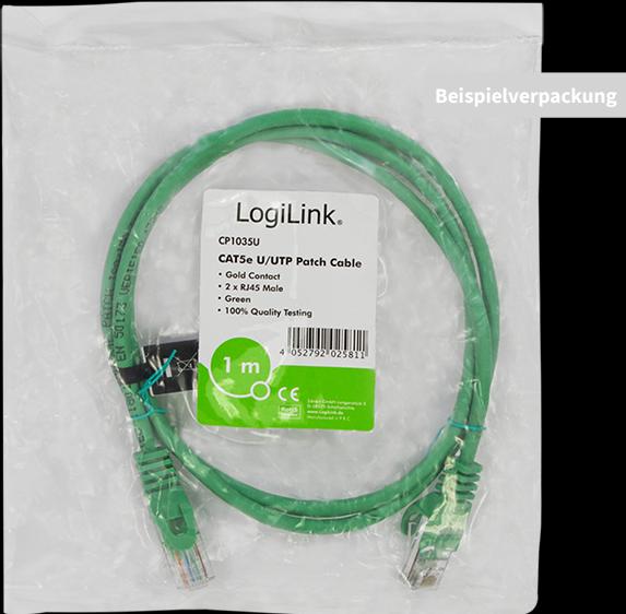 Produktbild LogiLink Netzwerkkabel (U/UTP, CAT5e, 2 m)