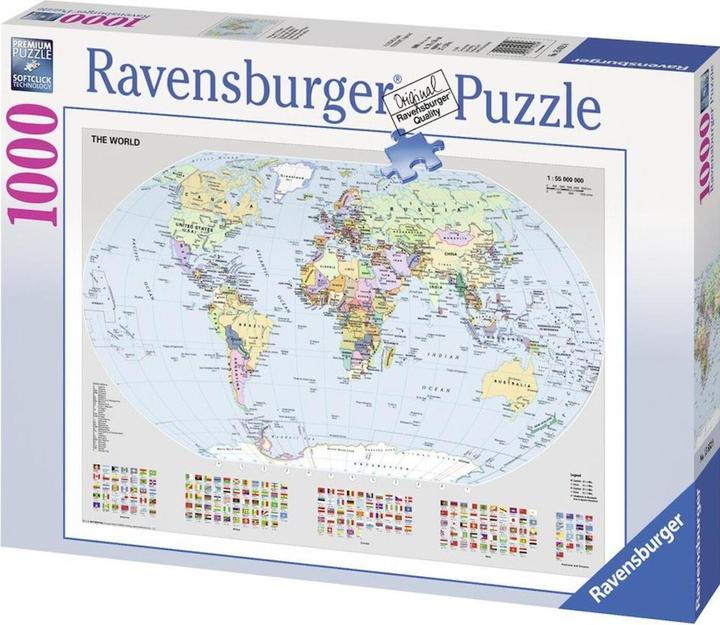 Produktbild Ravensburger Politische Welt Karte 1000pcs. (1000 Teile)