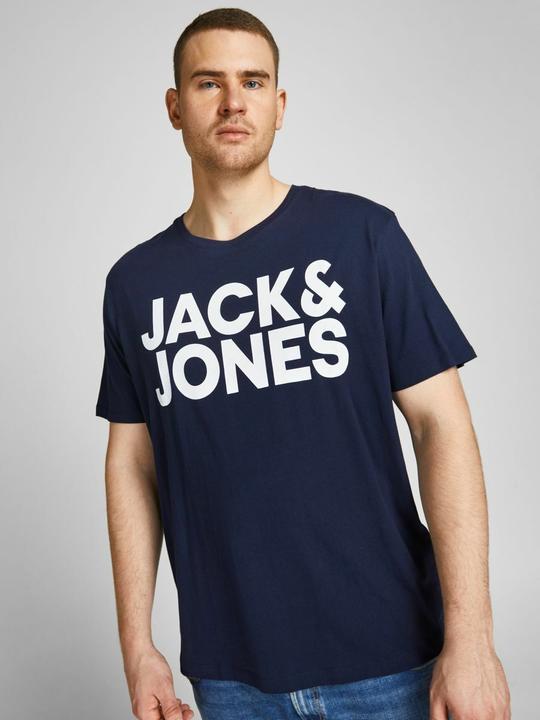 Actual product image Jack & Jones Logo print plus size T-shirt (6XL)