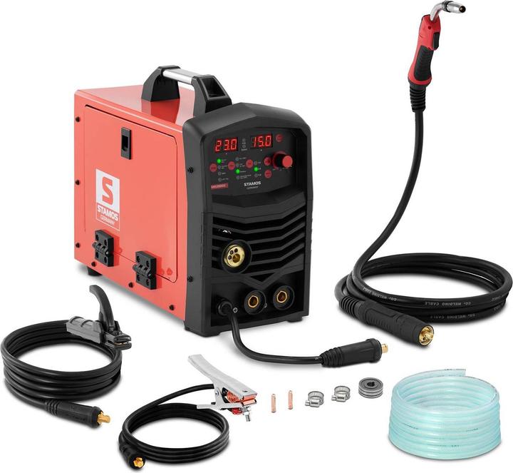 Actual product image Stamos MIG/MAG Welder - TIG: 200, MMA: 170 A - 230 V - synergy - Duty Cycle 100%
