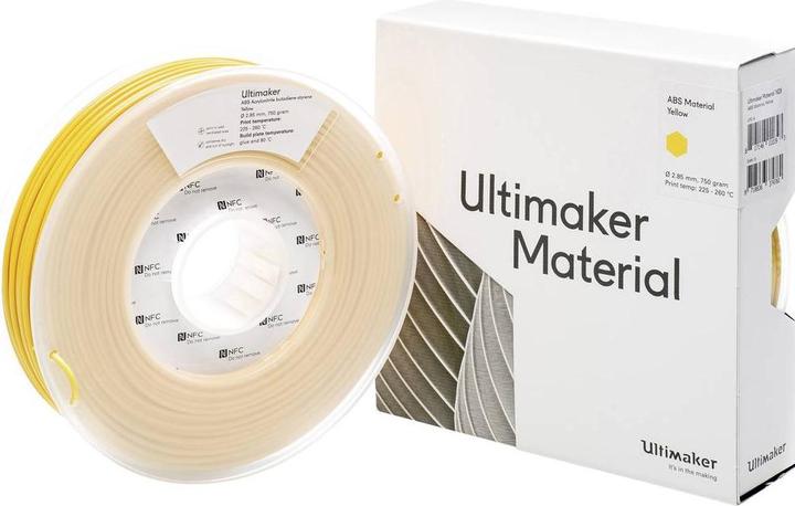 Actual product image Ultimaker Abs (ABS, 2.85 mm, 750 g, Yellow)