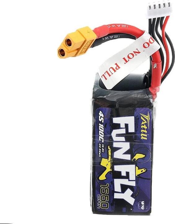 Produktbild AccuCell Akku 1550mAh 14.8V Burst 200C 4S XT60-Stecker für Modellbau, Drohne, 4S1P (14.80 V, 1550 mAh)