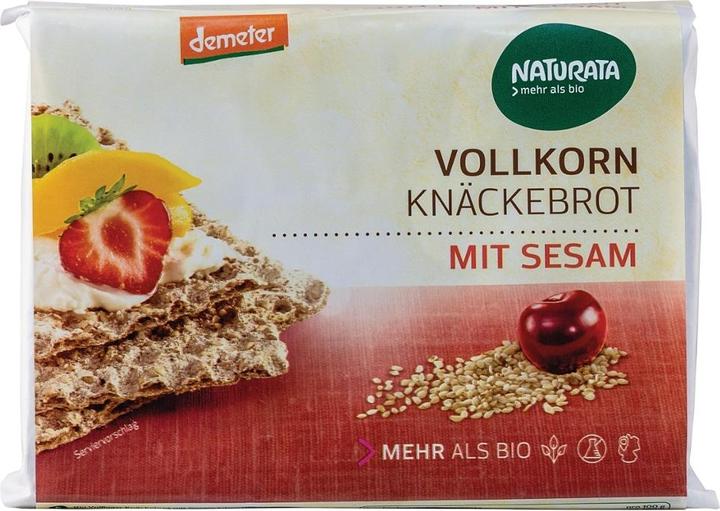 Image du produit Naturata Pain croustillant complet de seigle au sésame bio (250 g)