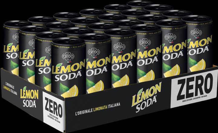 Image du produit Crodo Lemon Soda La Limonata ZERO caisse Italie (24 x 33 cl)