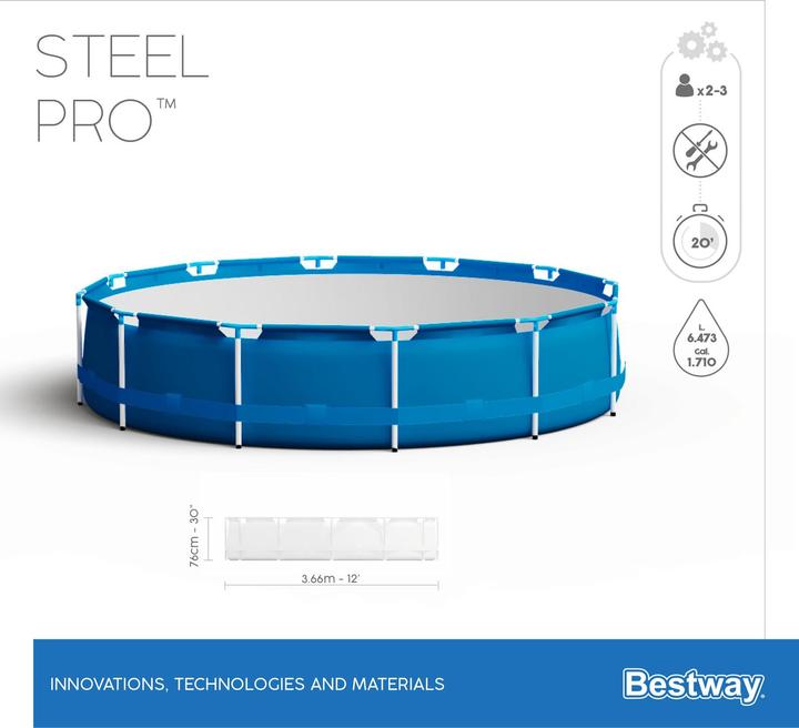 Produktbild Bestway Steel Pro (Ø 366 x 76 cm)