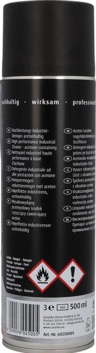 Immagine prodotto Caramba Detergente industriale contenente acetone (500 ml)