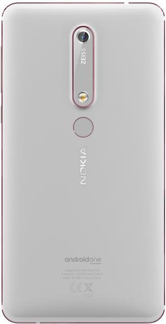 Immagine prodotto Nokia 6.1 (2018) (32 GB, Ferro bianco, 5.50", Doppia SIM Ibrida, 16 Mpx, 4G)