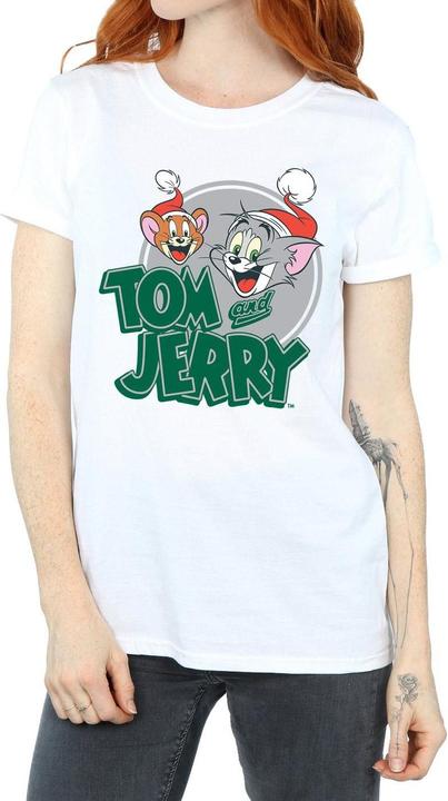 Immagine prodotto Tom & Jerry Christmas Greetings Maglietta Ampia Donna (M)