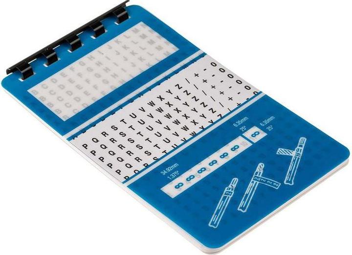 Actual product image Rs Pro Self Adhesive Wire Markers 0-15 A-Z +-