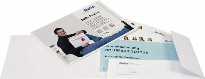 Produktbild Biella Präsentationsmappe Pearl A4 Weiss, 25 Stück (A4, 25 x)