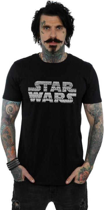 Actual product image Star Wars Mens Aztec Logo Mono T-Shirt (XL)