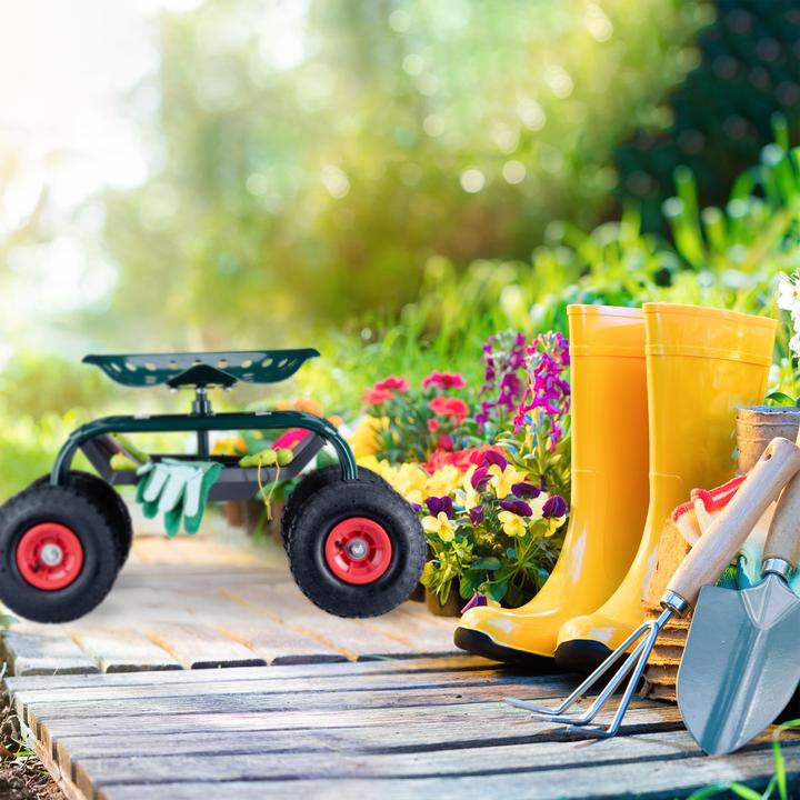 Produktbild Relaxdays Garten Rollsitz