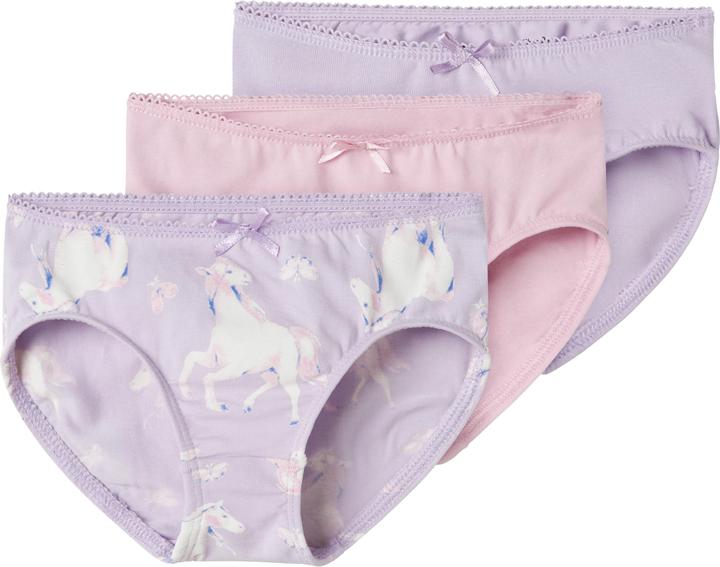 Name it Nmfbriefs 3p Pastel Lilac Horse Noos