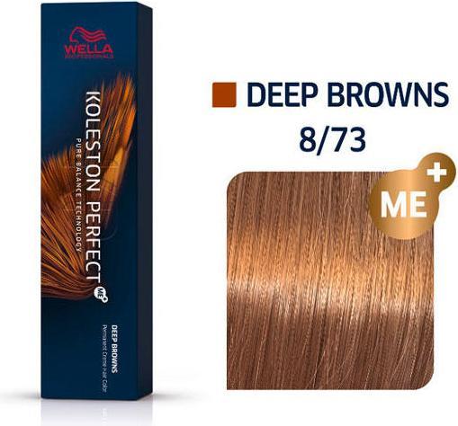 Actual product image Wella Koleston Deep Browns (8/73 Light blonde brown-gold)