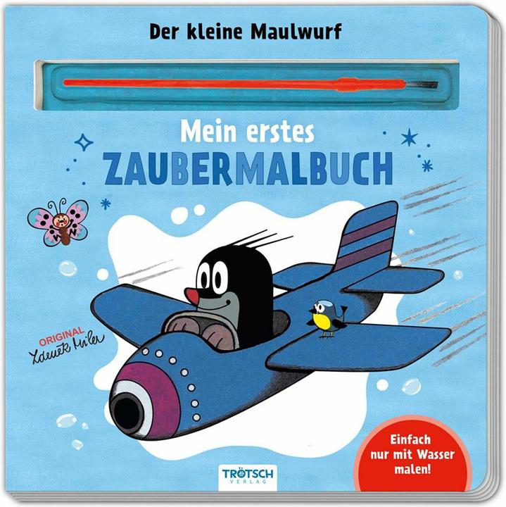 Produktbild Trtsch Der kleine Maulwurf Malbuch mit Pinsel Mein erstes Zaubermalbuch