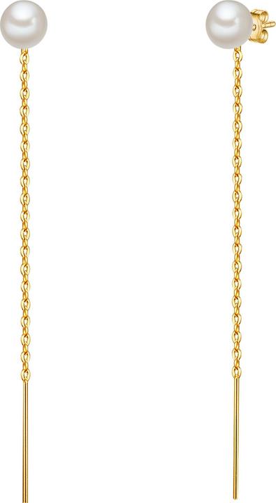 Produktbild Valero Pearls Damen Sterling Silber Süsswasser-Zuchtperlen gelbgold - 24445 (Sterling Silber)
