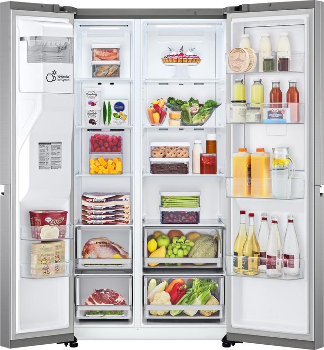 Actual product image LG Foodcenter GSJV70PZTE Platinum Silver (635 l)