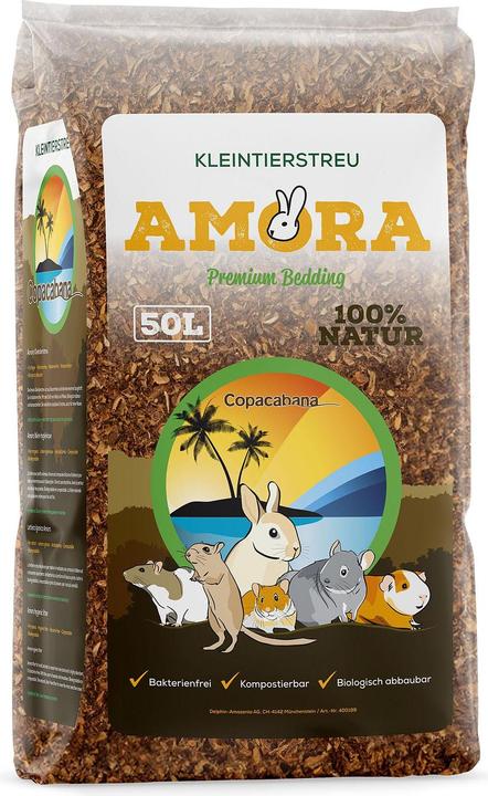 Image du produit Copacabana Amora litière hygiènique, 50L, env. 10kg (10 kg, Copeaux)