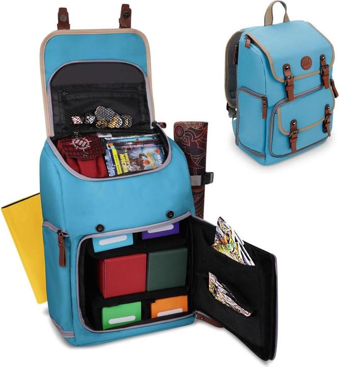 Actual product image Enhance TCG Series Trading Card Backpack Designer Edition Blue Mid-Size