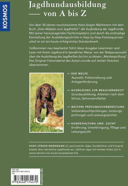 Image du produit Kosmos Vom Welpen zum Jagdhelfer (Allemand, Hans-Jürgen Markmann, 2023)
