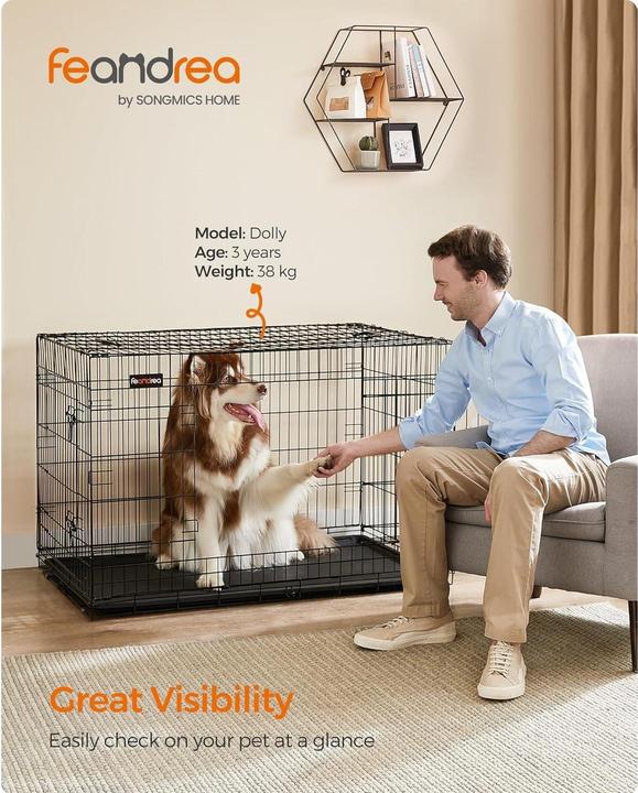Image du produit Feandrea Transportbox für Hunde 122 x 74.5 x 80.5 cm (Chien)