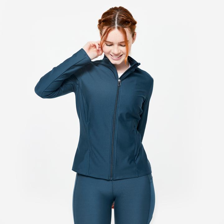 Immagine prodotto Domyos Giacca da allenamento da donna con zip - blu (XL)