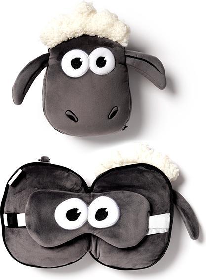 Produktbild Puckator Relaxeazzz Plüsch Shaun (Kopf- & Nackenkissen, Schlafmaske)