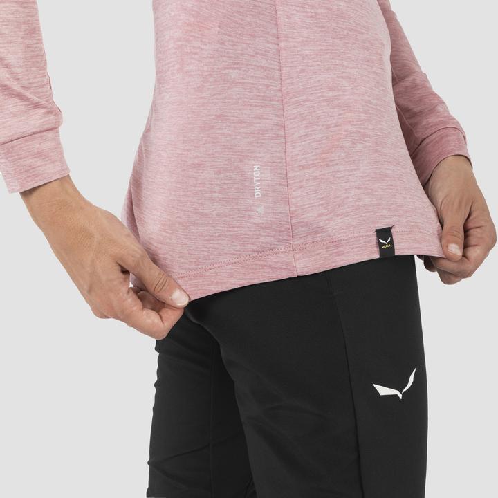 Actual product image Salewa Women's Puez Melange Dry L/S Tee (46, 3XL)