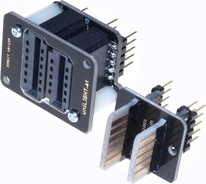 Unilight direktsteckverbindung header mit 6 primä 10 sekundären polen, 2pcs, uni kontaktle