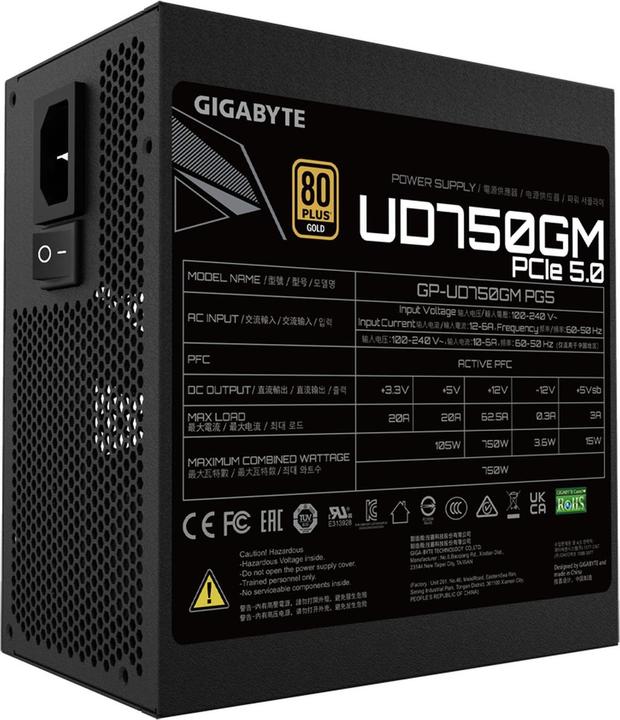Immagine prodotto Gigabyte Alimentatore UD750GM PG5 750Watt (750 W)