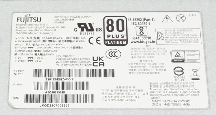 Produktbild Fujitsu 38064843 (500 W)