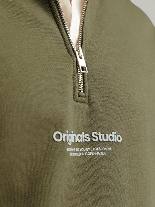 Produktbild Jack & Jones Text Sweatshirt mit halbem Reissverschluss Sweatshirt mit halbem Reissverschluss (XS)