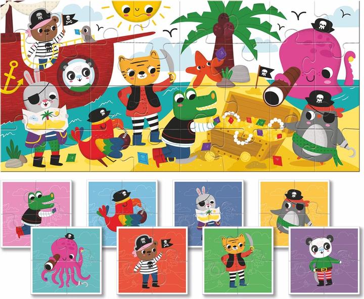 Produktbild Ludattica 32 Piece Puzzle - Dudù: Pirates (4 Teile)