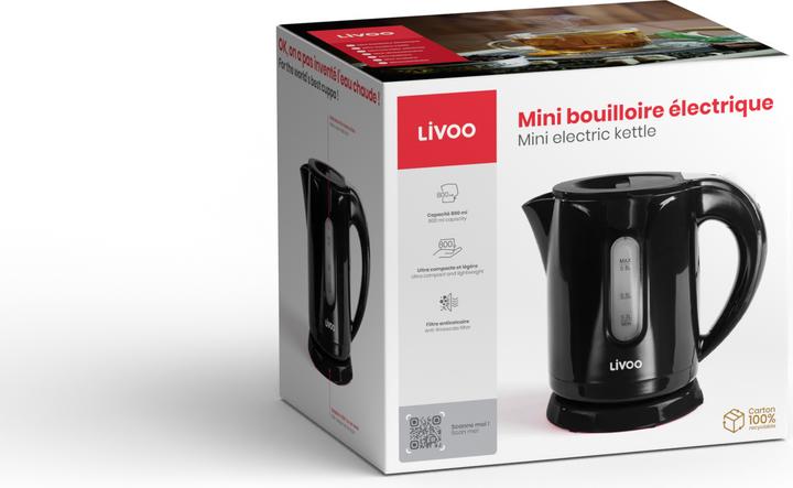 Produktbild Livoo Mini Wasserkocher (0.80 l, EU-Stecker)