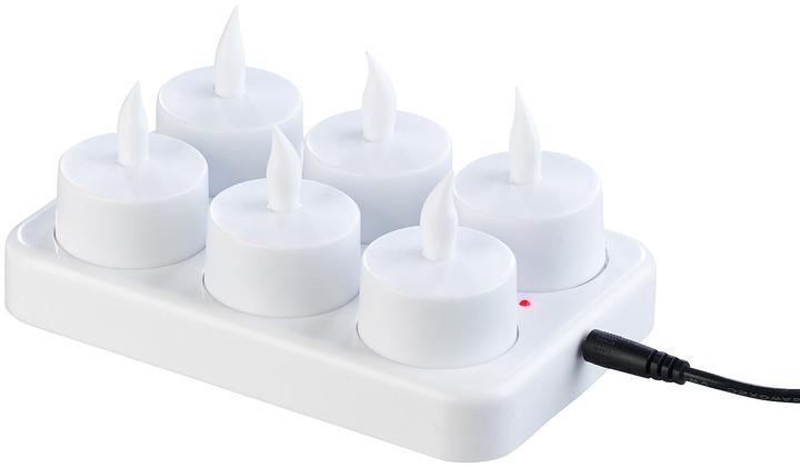 Produktbild Lunartec Akku-LED-Teelichter mit Ladestation (12 x)