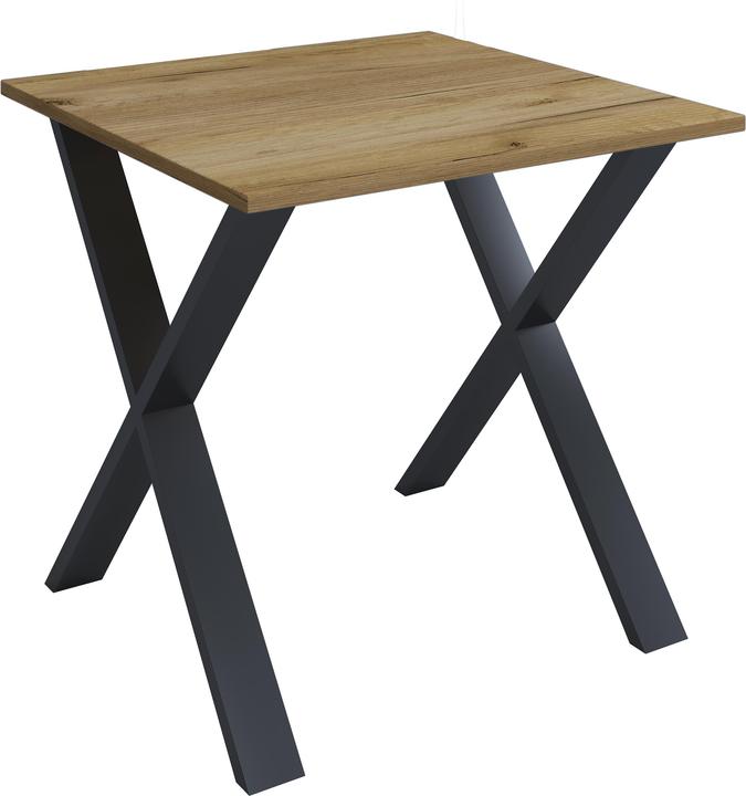 Produktbild VCM Schreibtisch Computertisch Lona X SW (76 x 80 x 80 cm)