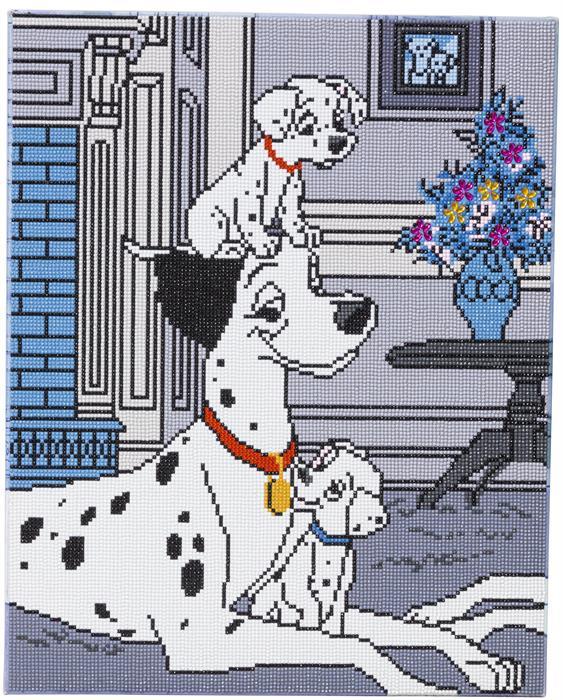 Produktbild Craft Buddy 101 Dalmatiner: Pongo und Welpen, Bild 40x50cm Crystal Art Kit