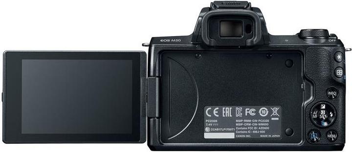 Actual product image Canon EOS M50 Kit - Import (15 - 45 mm, 24.10 Mpx, APS-C / DX)