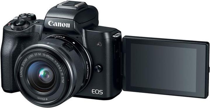Actual product image Canon EOS M50 Kit - Import (15 - 45 mm, 24.10 Mpx, APS-C / DX)