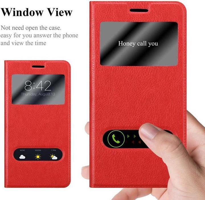 Actual product image Cadorabo Book with View double window cover (Microsoft Lumia 550)