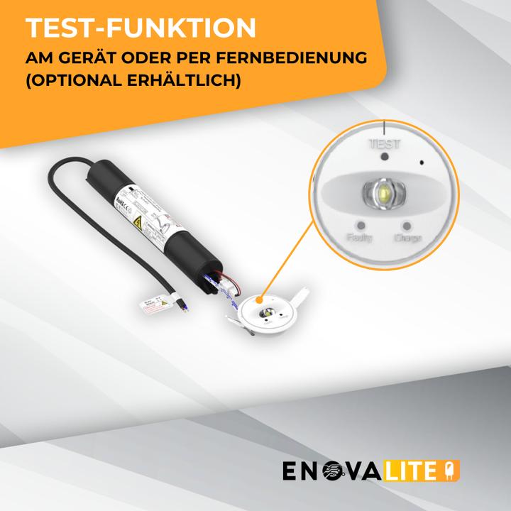 Immagine prodotto Enova ELED 200106 - Faretto di emergenza a LED da incasso alla prova. (150 lm)