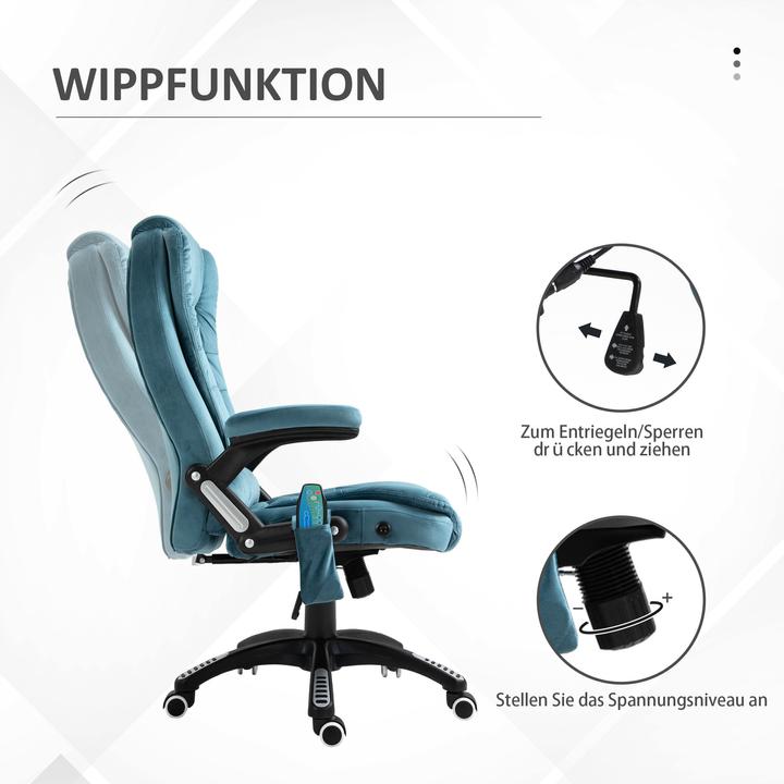 Immagine prodotto Vinsetto Sedia da ufficio con funzione massaggio e calore