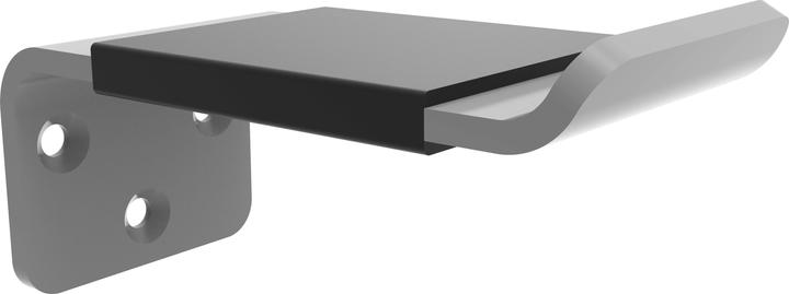 Multibrackets Porta cuffie a parete, alluminio, argento, max 1 kg