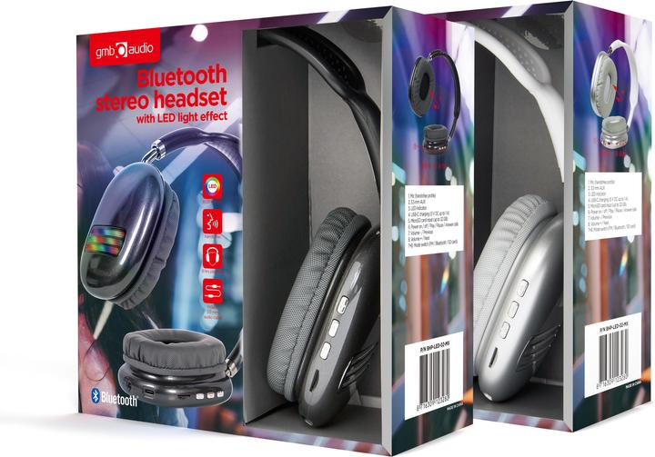 Image du produit Gembird Casque LED stéréo Bluetooth (8 h, Filaire)