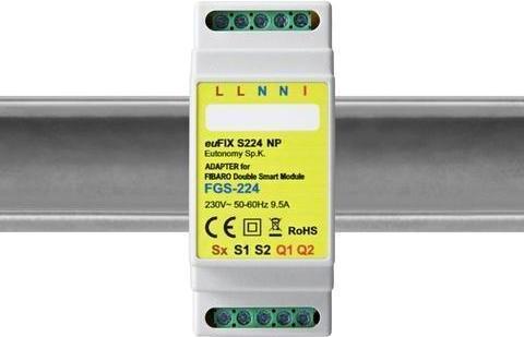 Produktbild Eutonomy euFIX/Adapter DIN for Fibaro FGS-224 Smart Module Double