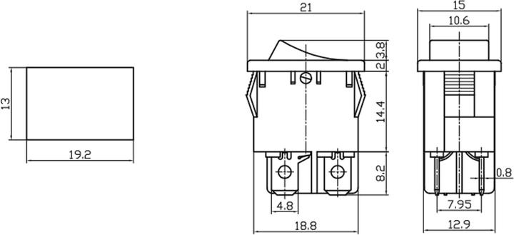 Nutritional values and ingredients Eneroid Rocker switch MRS-201A-2