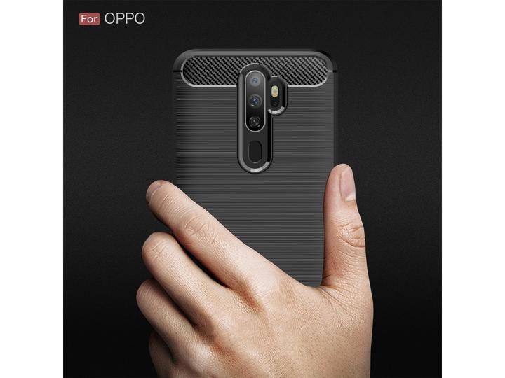 Immagine prodotto Screenguard Oppo A5 2020 Custodia Carbon Brushed Soft TPU (Oppo A5 (2020))